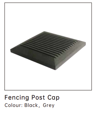 iCladd Pimber Fencing Post Cap Black / Grey